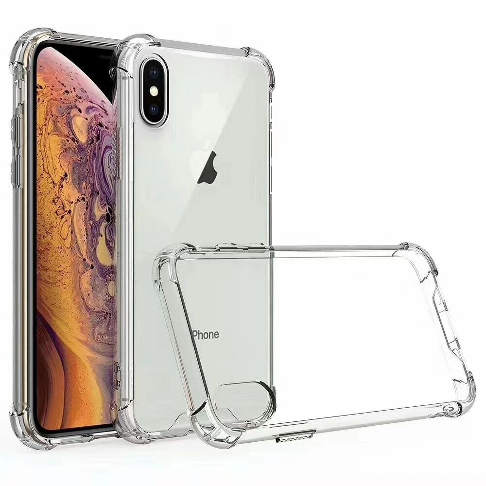Hard Transparent Clear Strong TPU iPhone Case + Tough Polycarbonate Crystal HD Clear